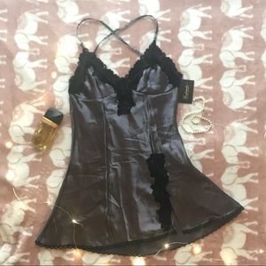 Satin Chemise Babydoll